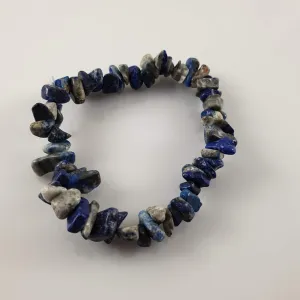 Lapis Lazuli Chip Crystal Bracelet
