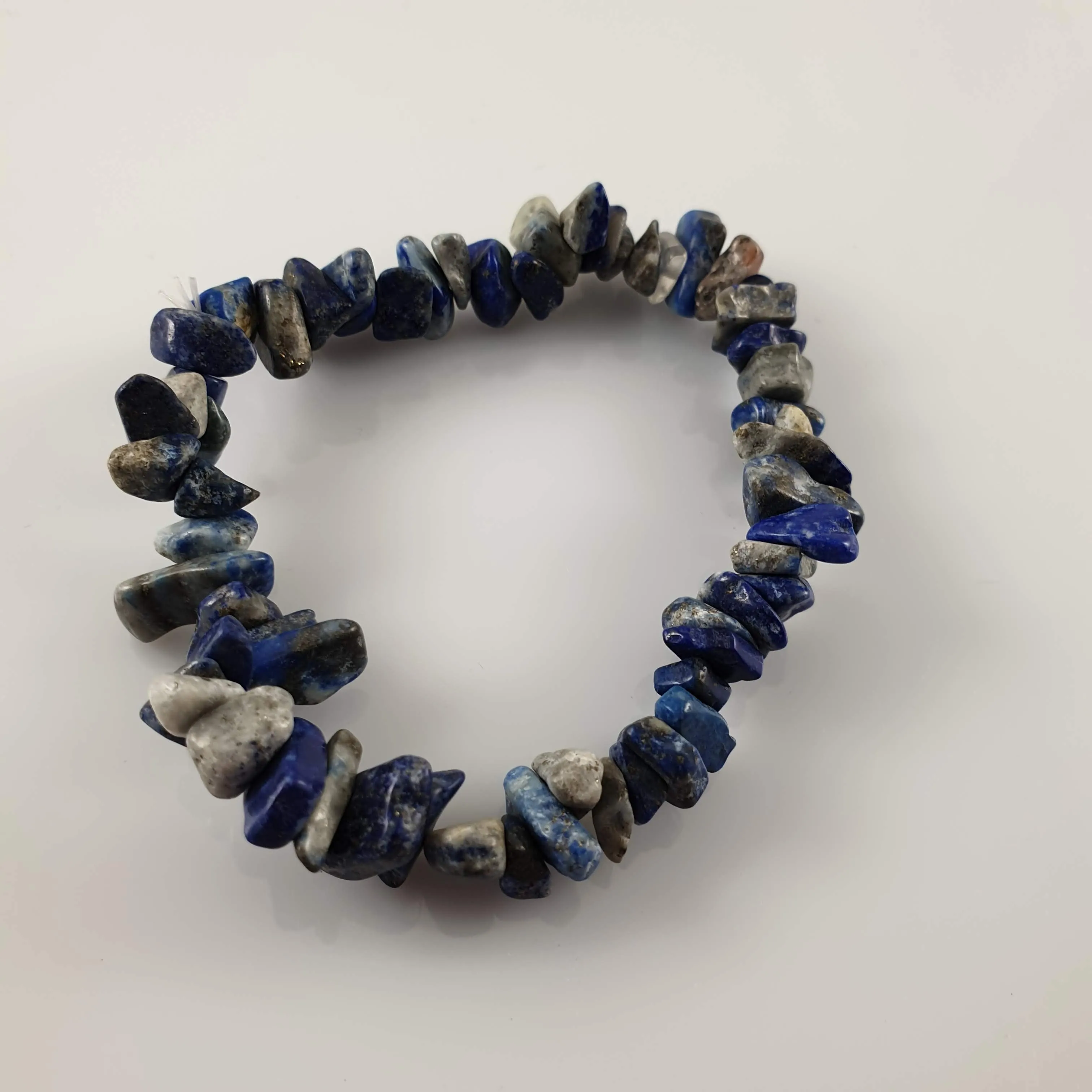 Lapis Lazuli Chip Crystal Bracelet