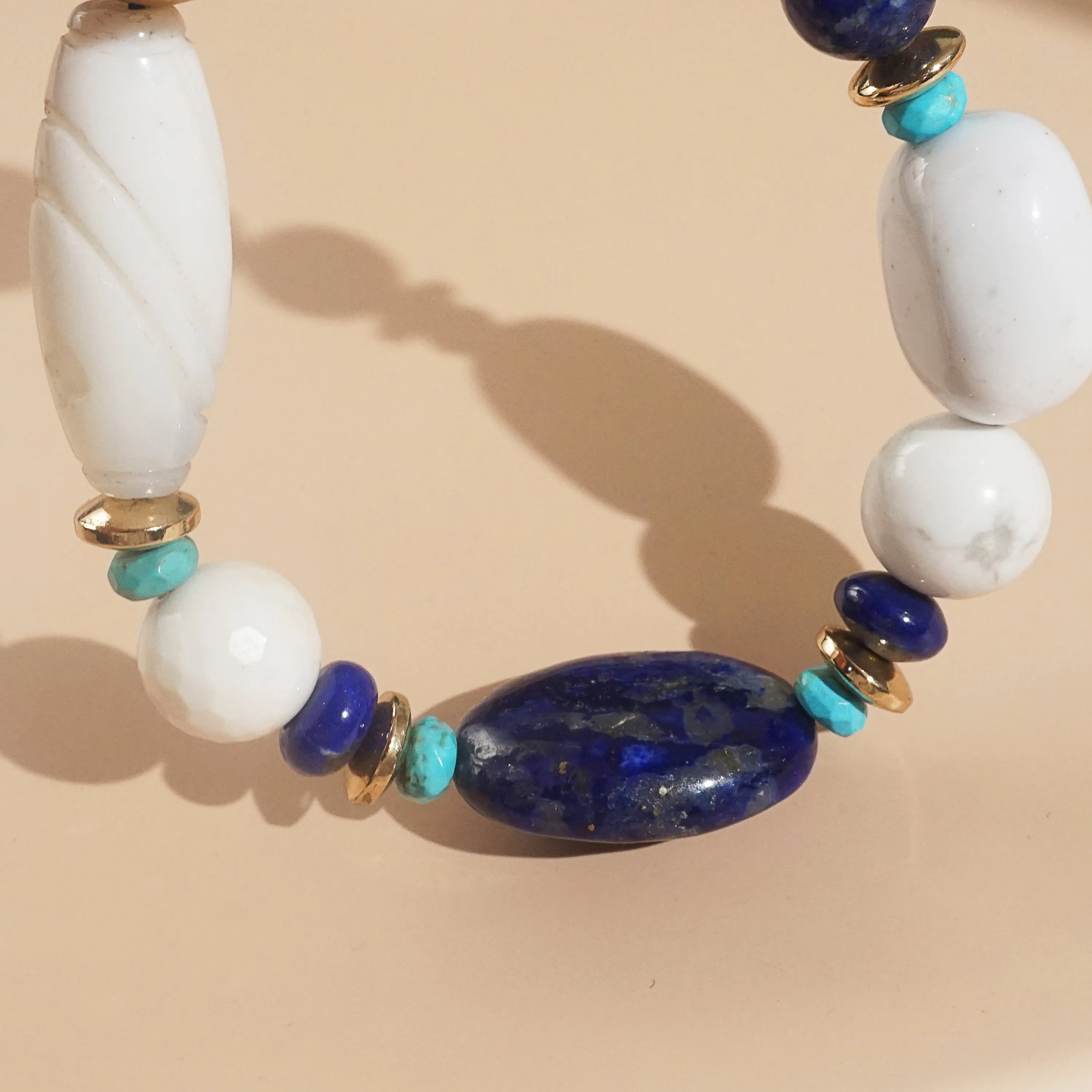 Lapis Lazuli, Dendritic Agate, Turquoise Mixed Gemstones