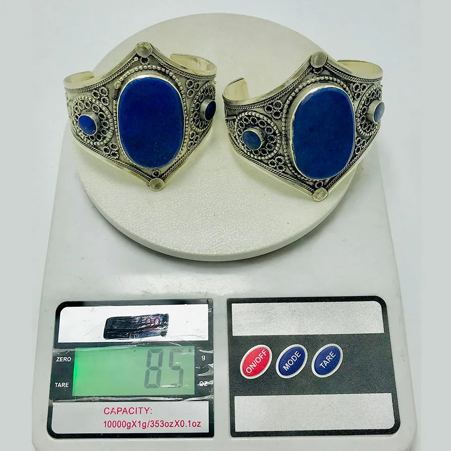 Lapis Lazuli Stone Handmade Cuff Bracelet