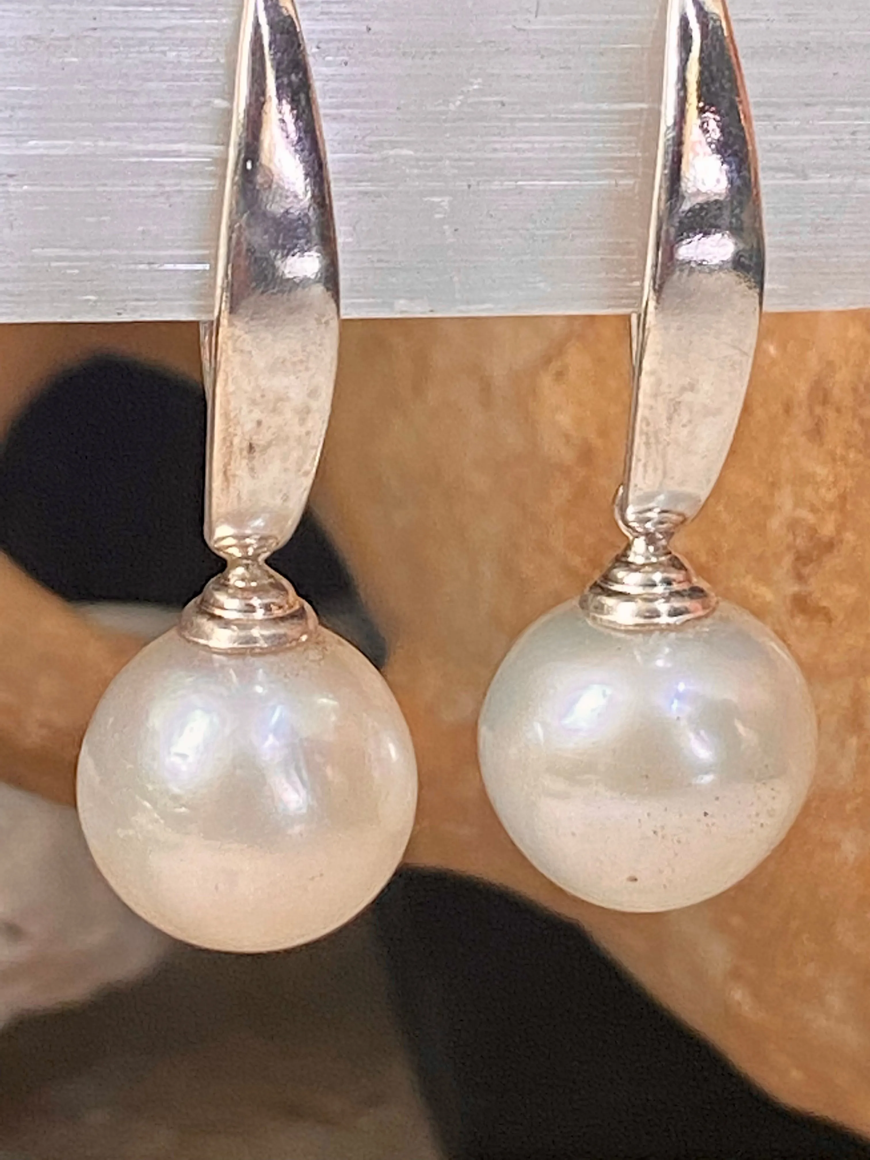 Large Pearl Earrings