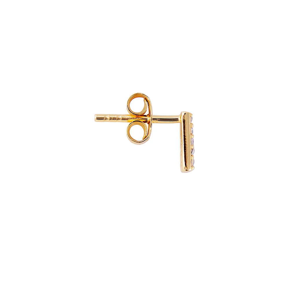 LETTER PAVE STUD - J