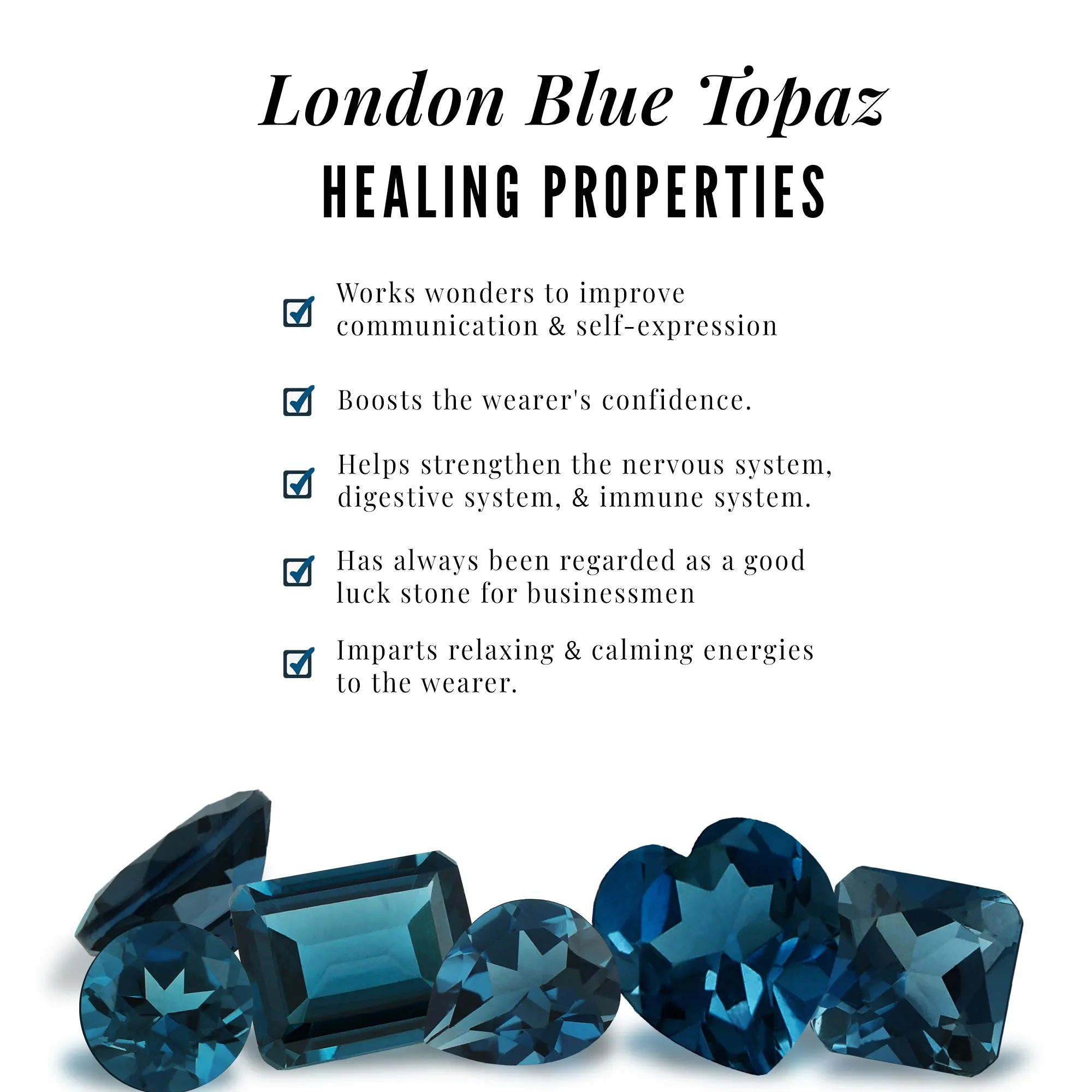 London Blue Topaz and Diamond Cocktail Engagement Ring