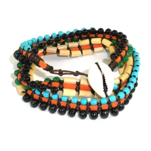 Mens Vegan Wrap Bracelet World Cup Global Groove