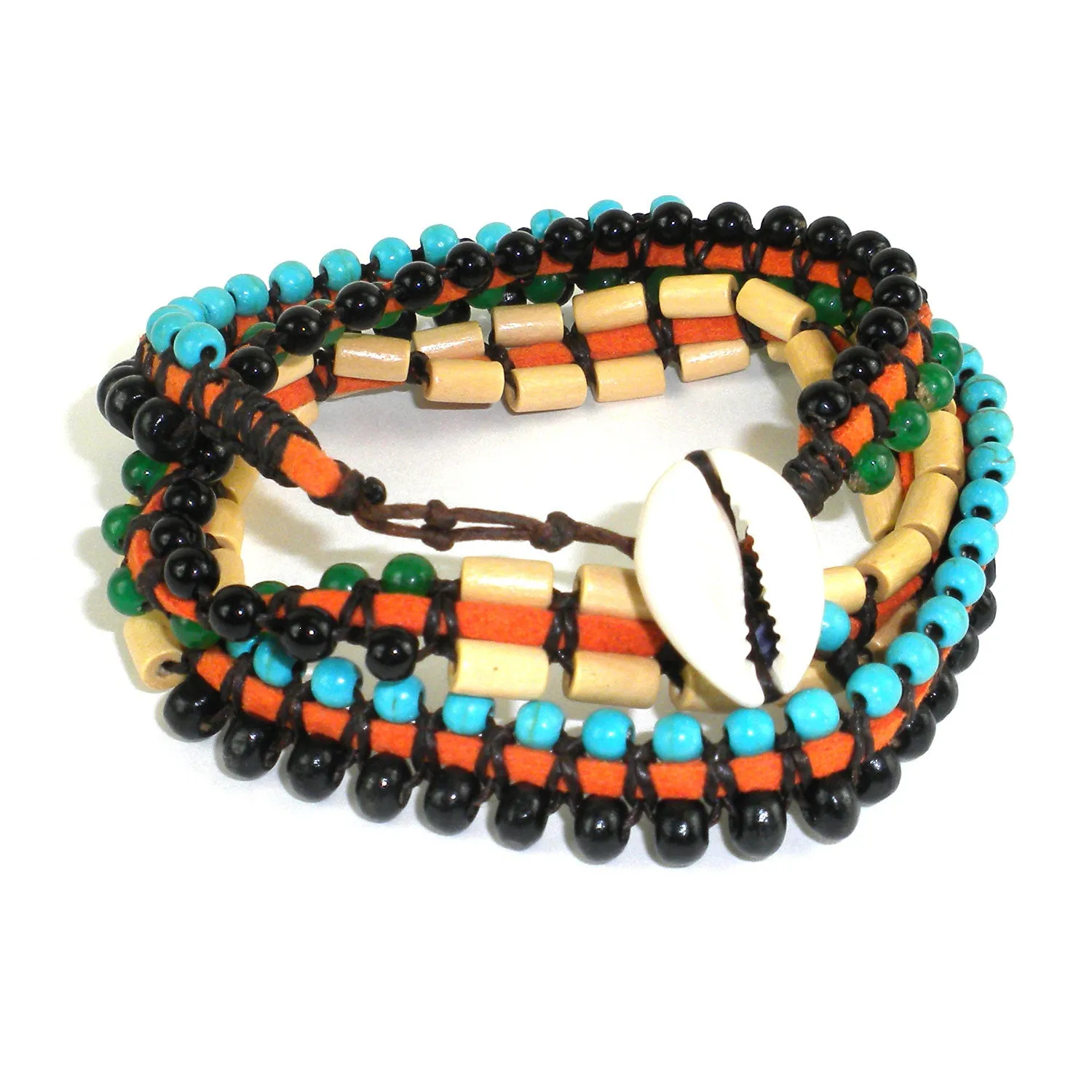 Mens Vegan Wrap Bracelet World Cup Global Groove