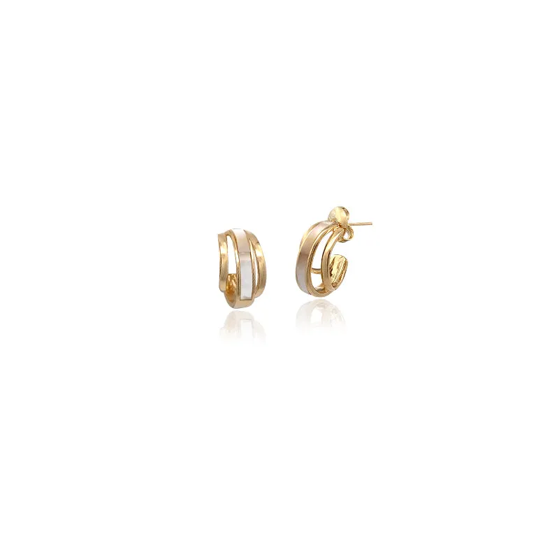 Mother of Pearl Hoop Earrings