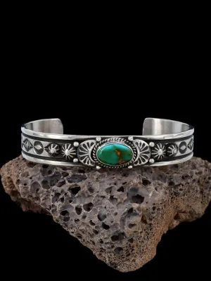 Native American Natural Royston Turquoise Cuff Bracelet