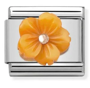 Nature - Orange Bloom Rosegold Charm