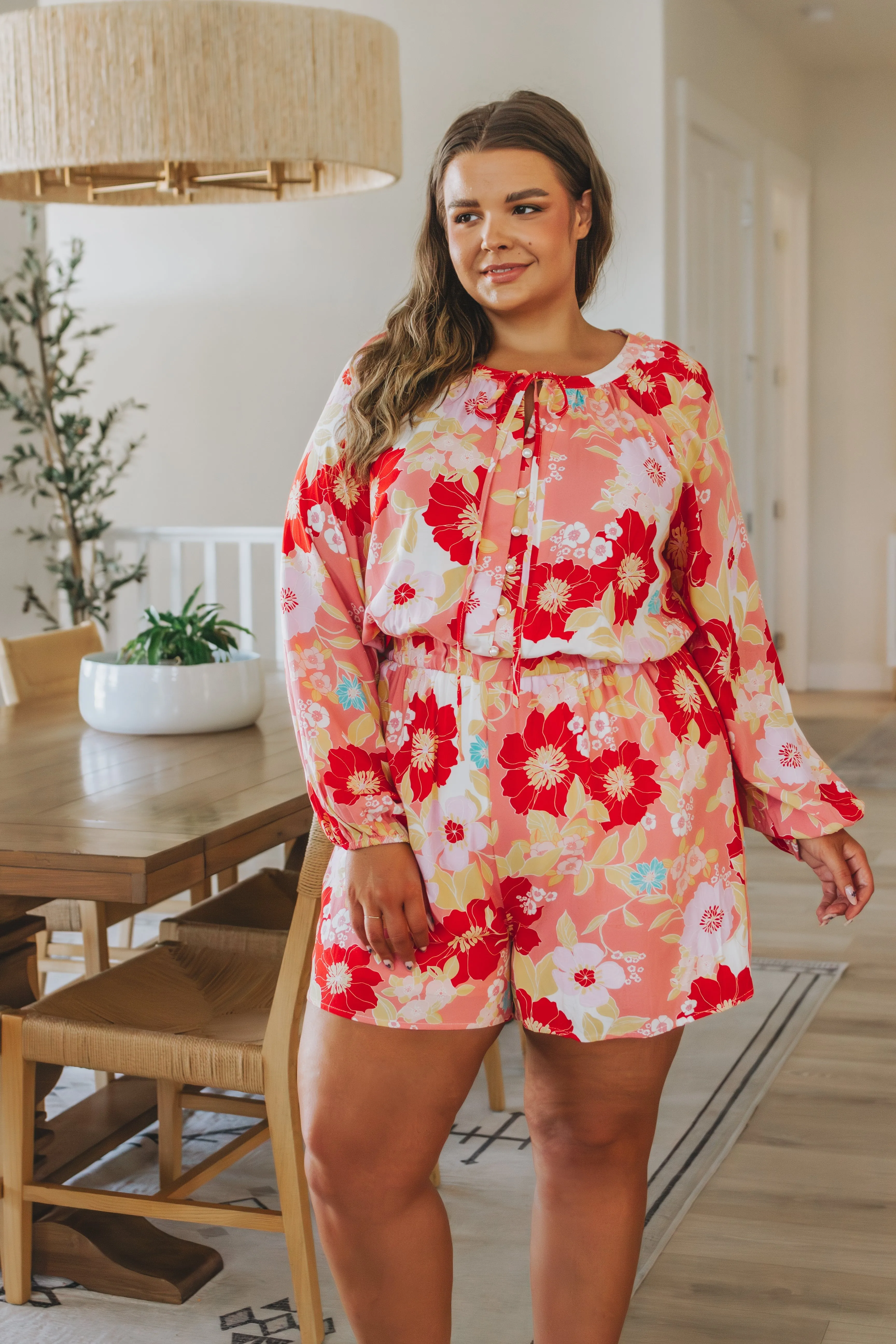 ONLINE EXCLUSIVE Rare Beauty Floral Romper