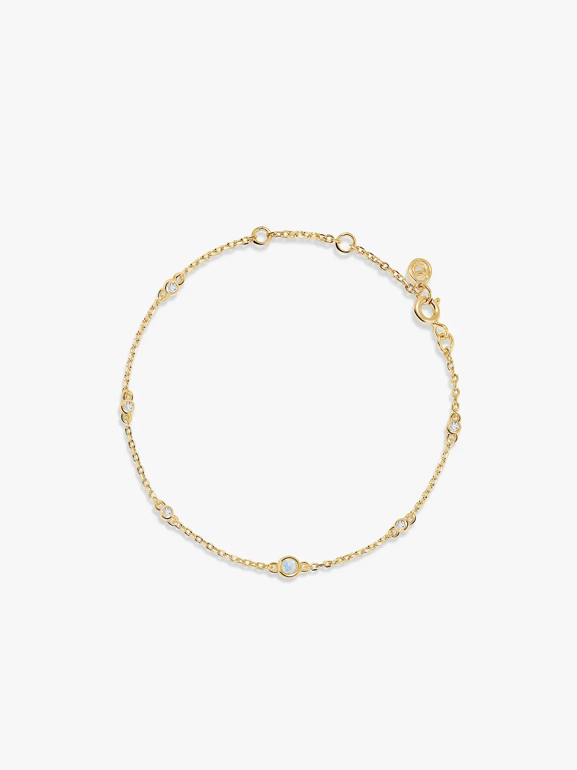 Opal & Sapphire Station Bracelet