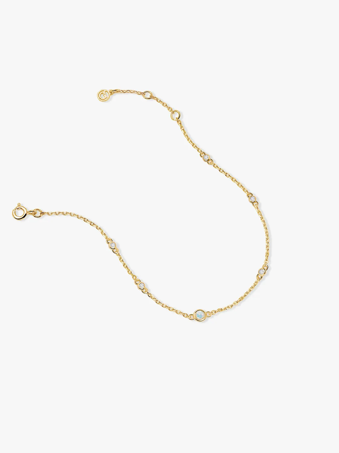 Opal & Sapphire Station Bracelet
