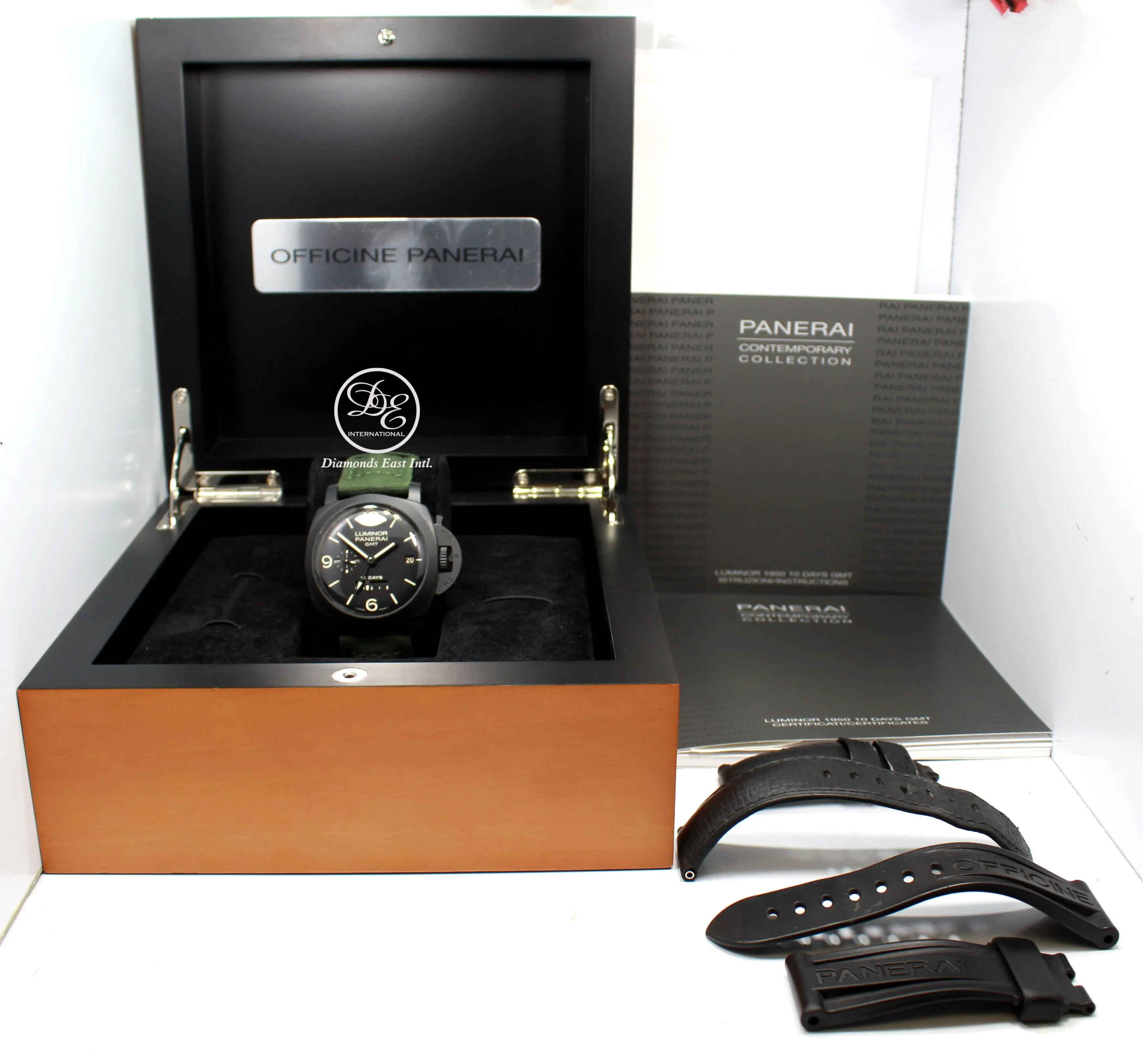 Panerai Luminor 1950 10 Days GMT PAM335 Black Ceramic Automatic BOX/PAPERS