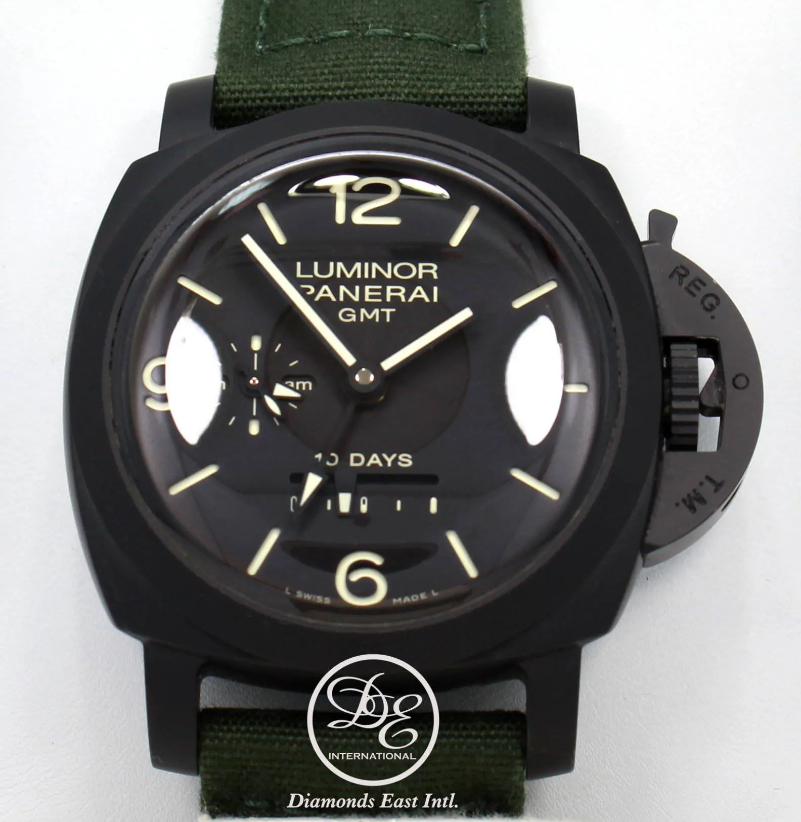 Panerai Luminor 1950 10 Days GMT PAM335 Black Ceramic Automatic BOX/PAPERS