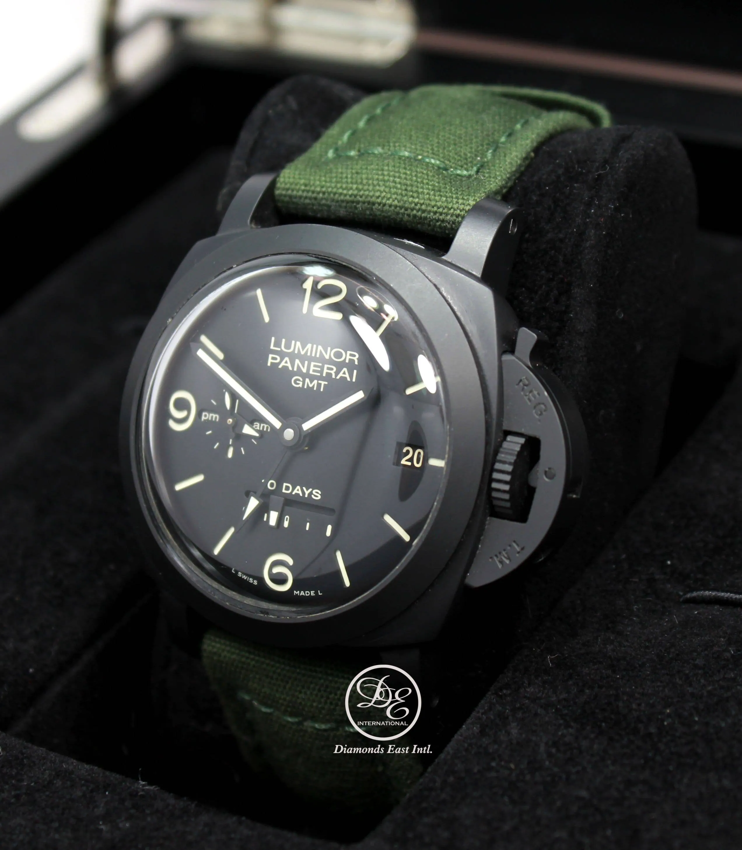 Panerai Luminor 1950 10 Days GMT PAM335 Black Ceramic Automatic BOX/PAPERS