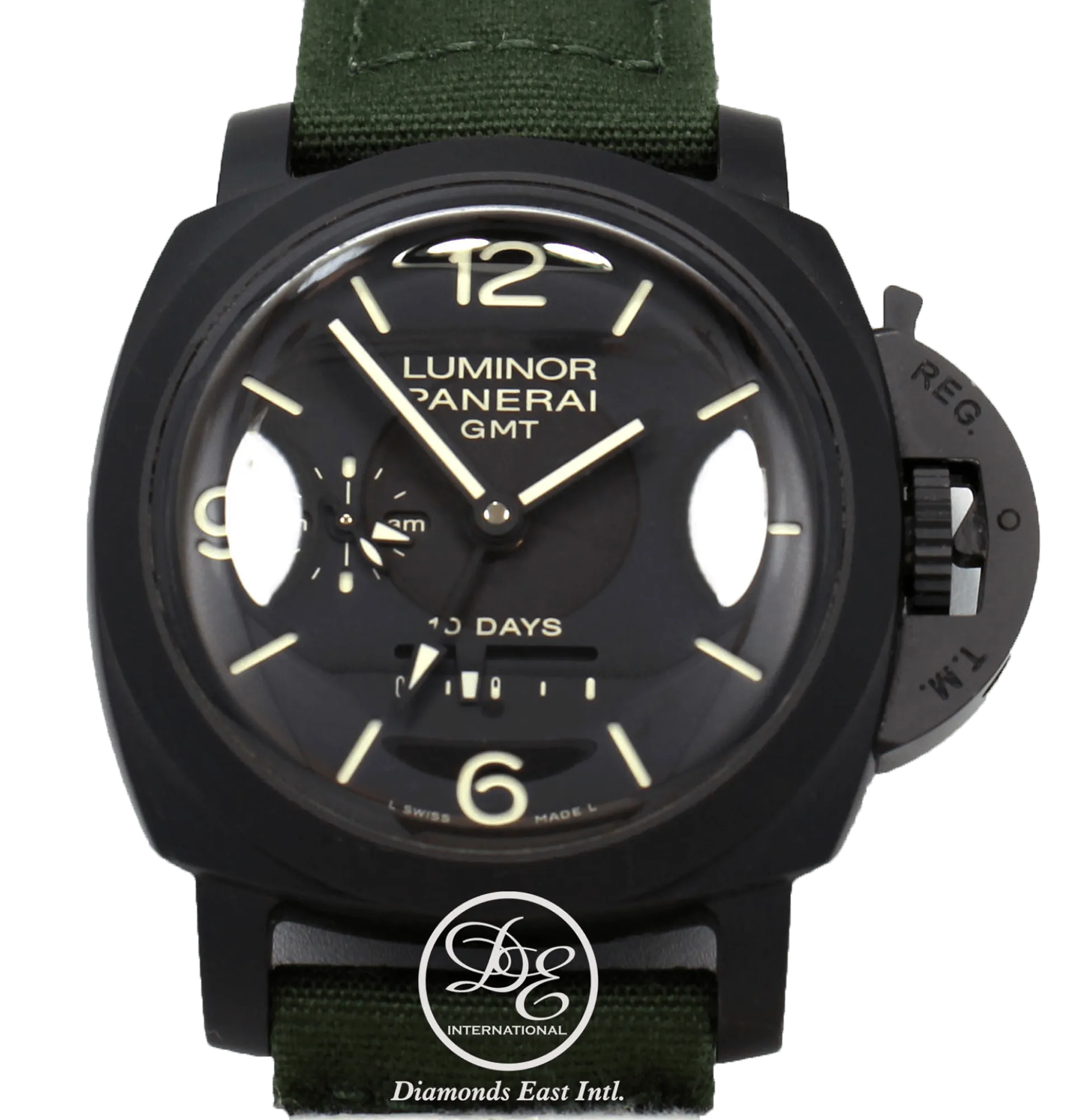 Panerai Luminor 1950 10 Days GMT PAM335 Black Ceramic Automatic BOX/PAPERS