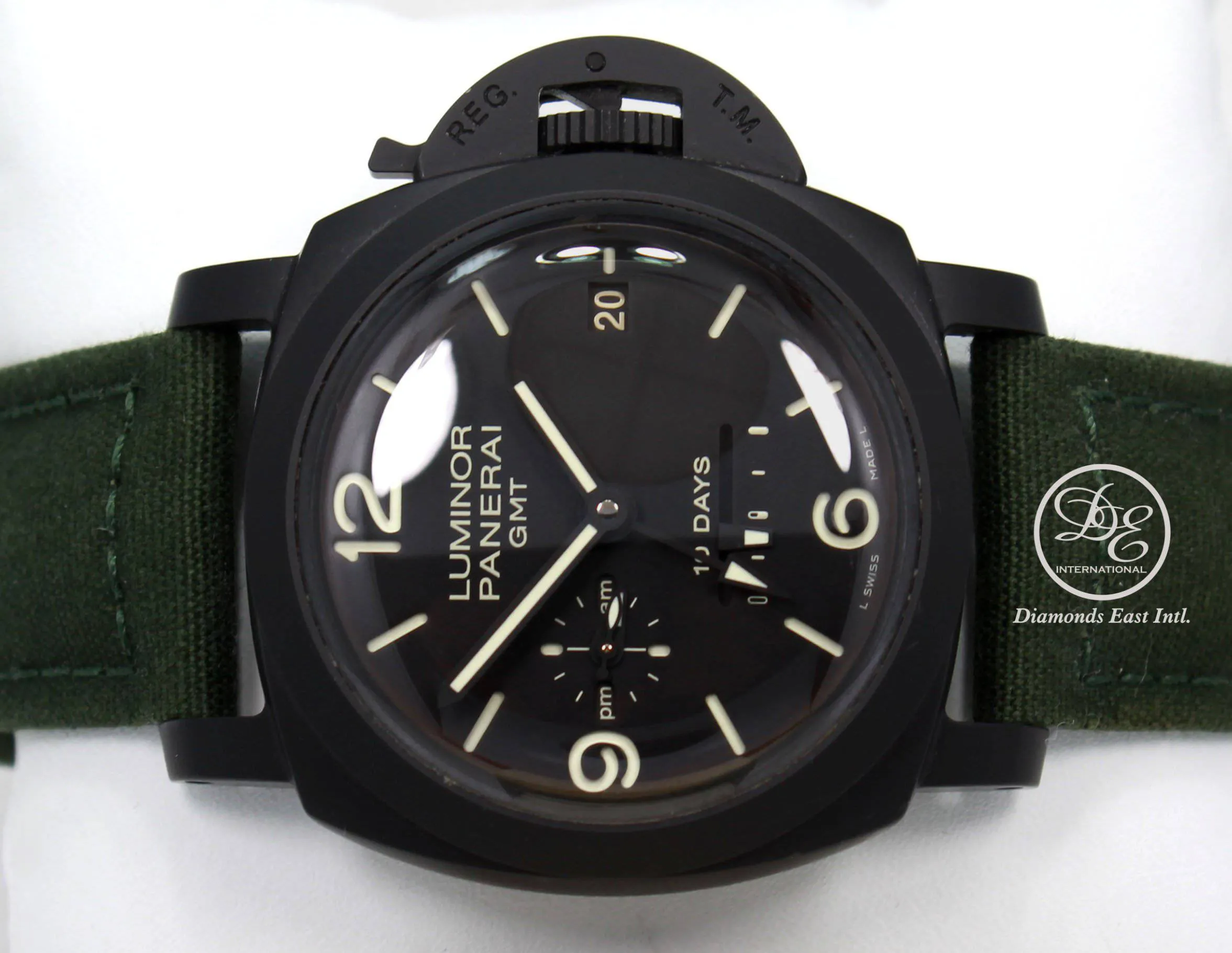 Panerai Luminor 1950 10 Days GMT PAM335 Black Ceramic Automatic BOX/PAPERS