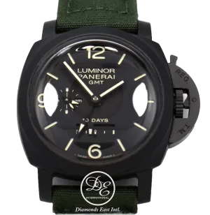 Panerai Luminor 1950 10 Days GMT PAM335 Black Ceramic Automatic BOX/PAPERS