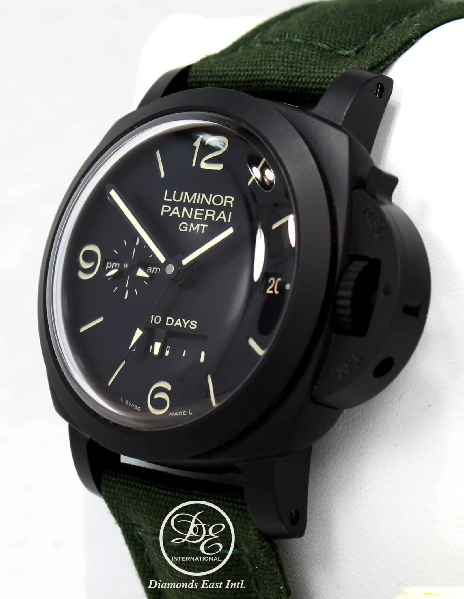 Panerai Luminor 1950 10 Days GMT PAM335 Black Ceramic Automatic BOX/PAPERS