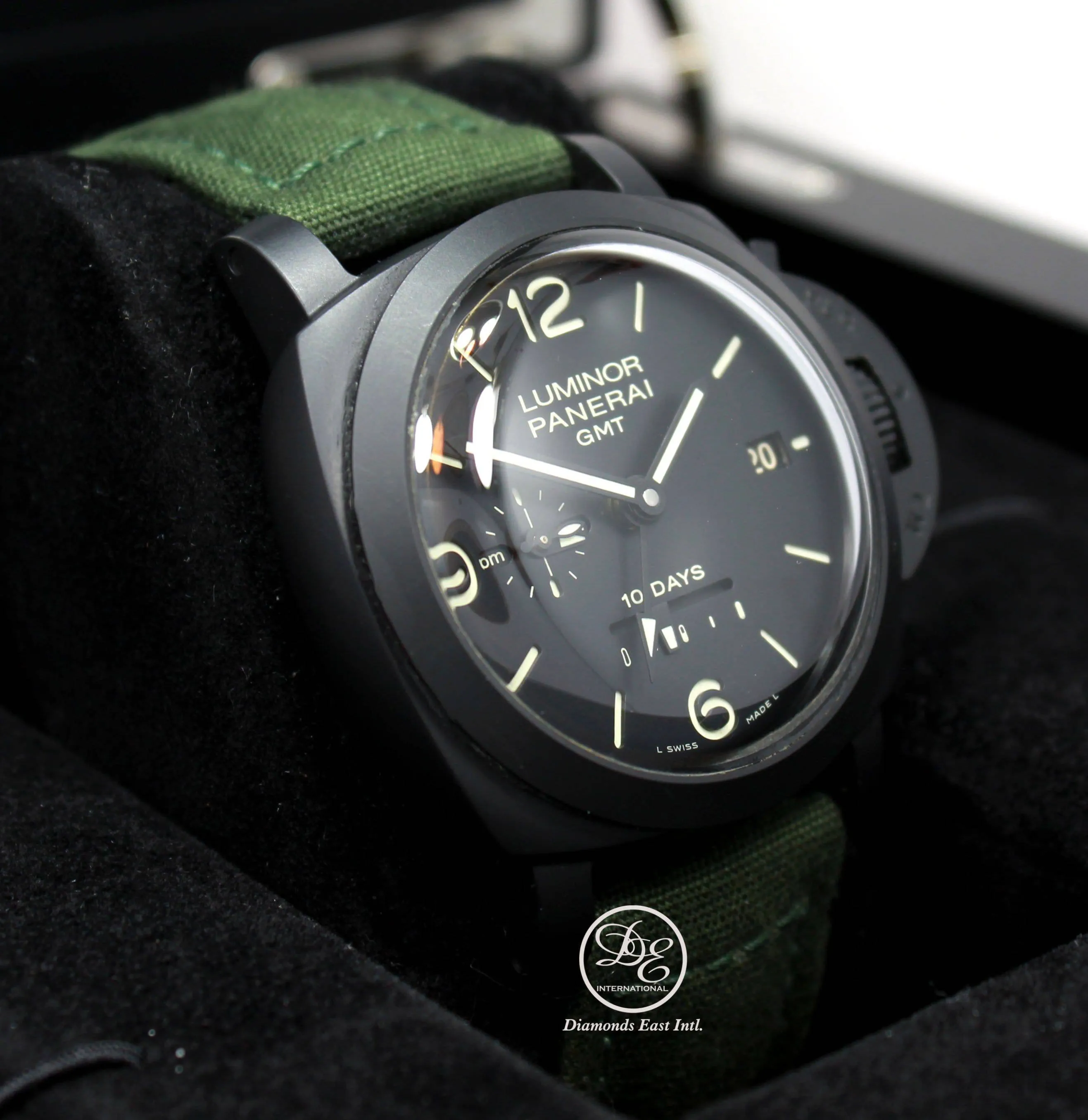 Panerai Luminor 1950 10 Days GMT PAM335 Black Ceramic Automatic BOX/PAPERS