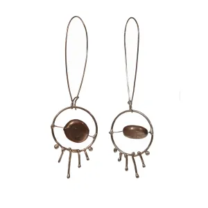 Pearl in Wheel Earrings 3
