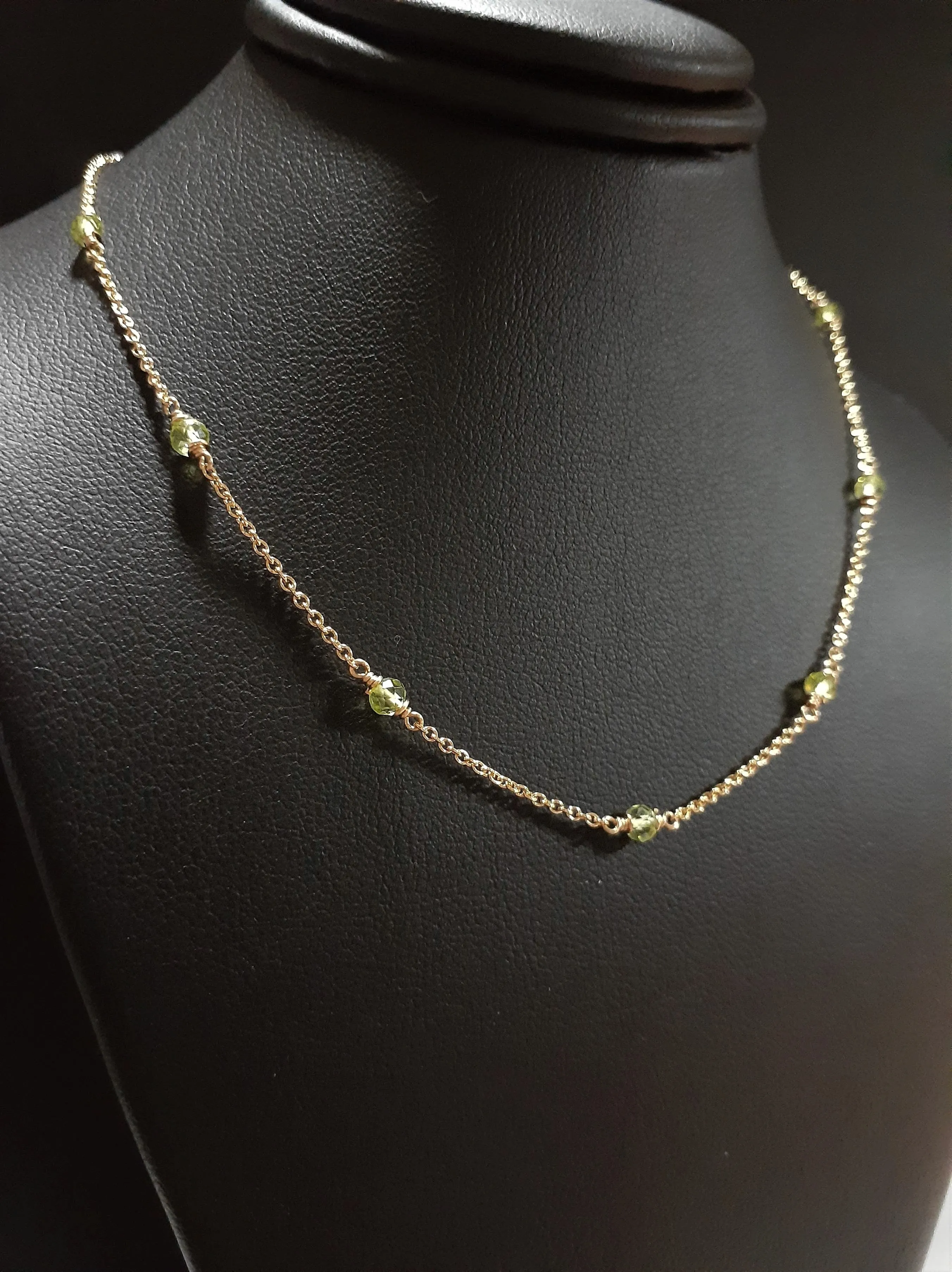 Peridot Beaded Necklace