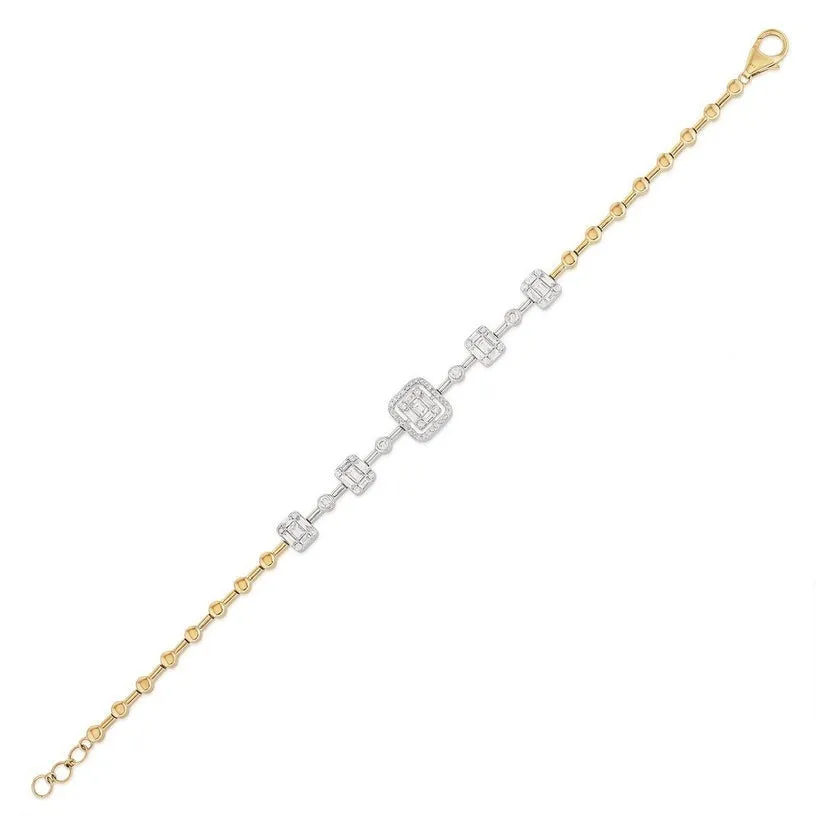 Peridot Shine Diamond Tennis Bracelet