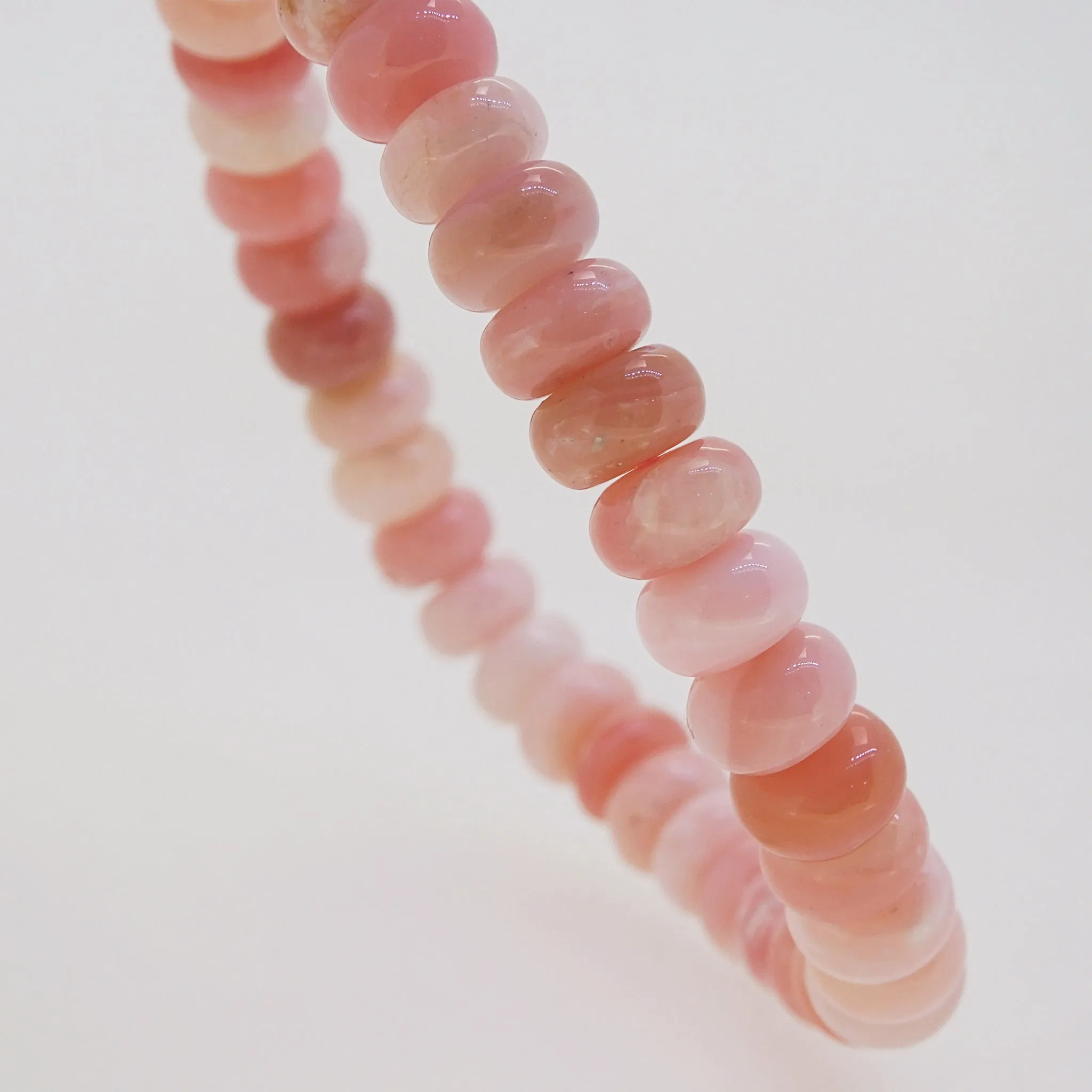 Pink Opal Rondelle 10mm