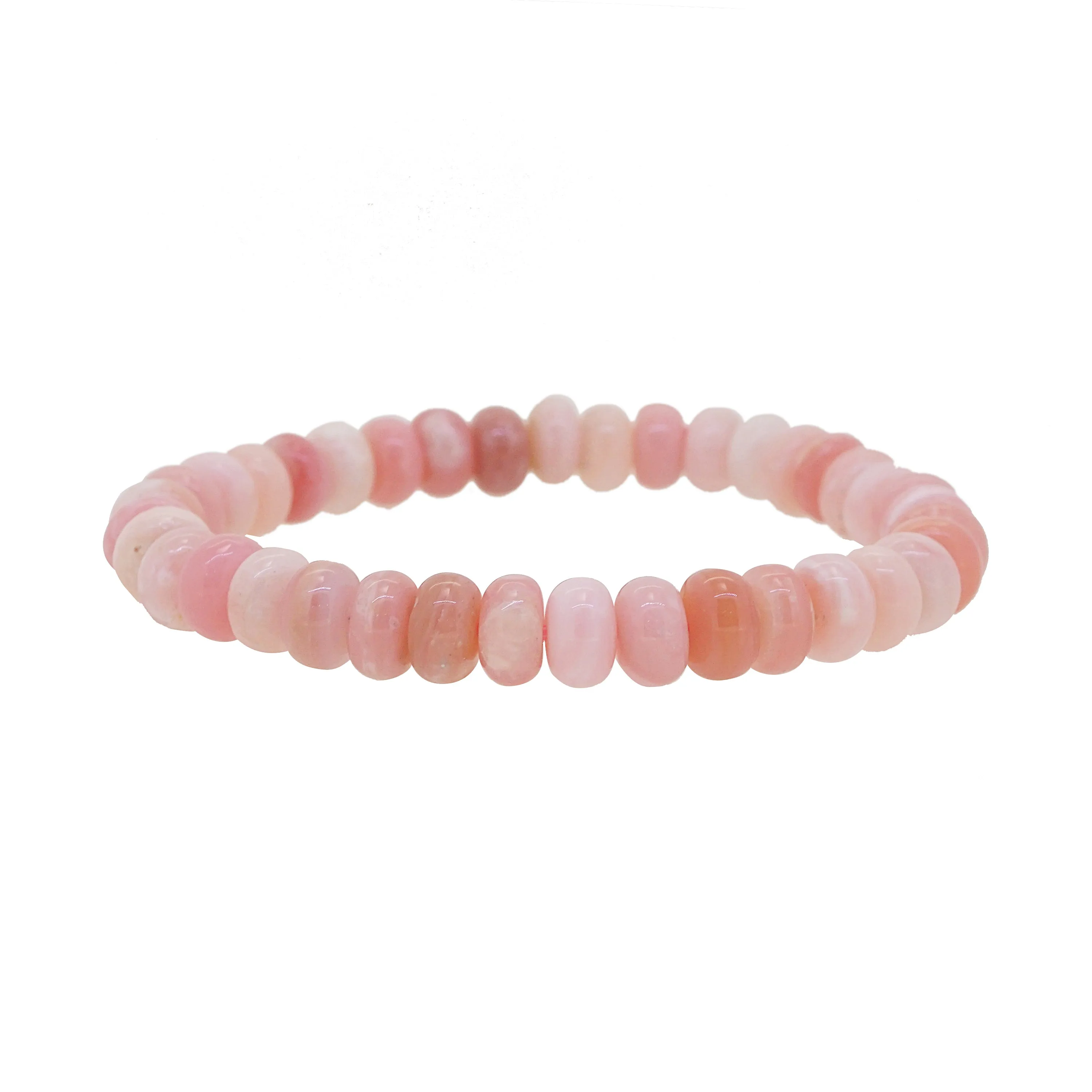Pink Opal Rondelle 10mm