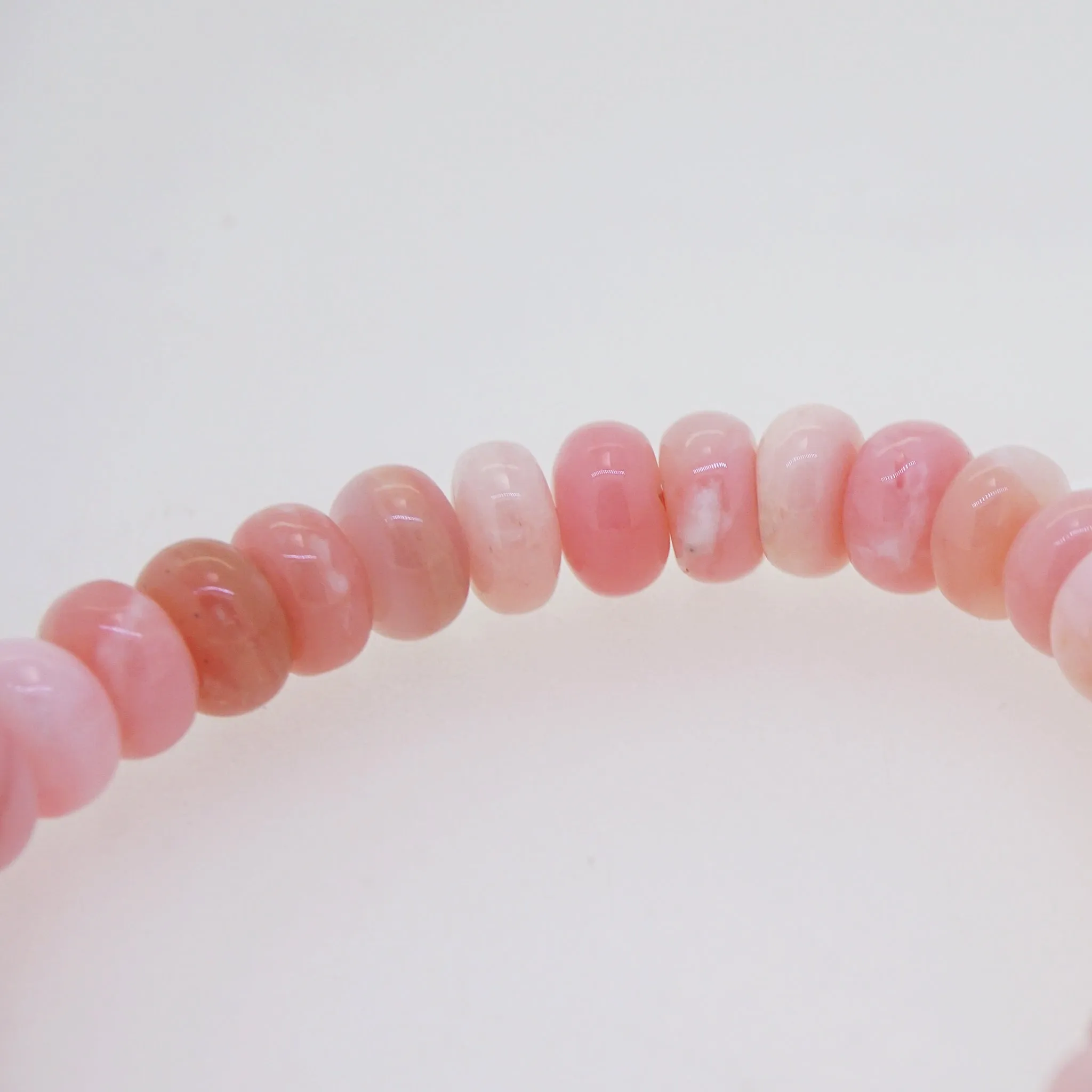 Pink Opal Rondelle 10mm