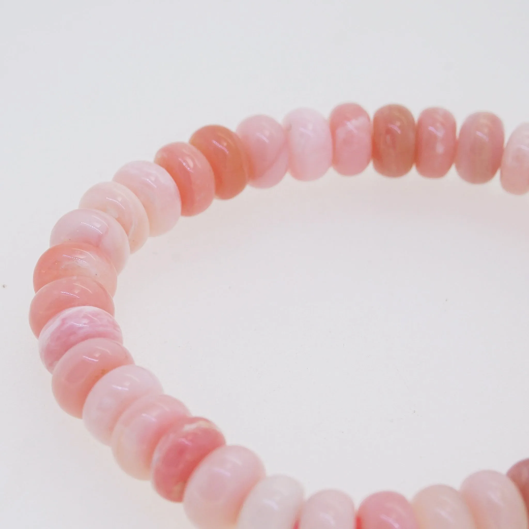 Pink Opal Rondelle 10mm
