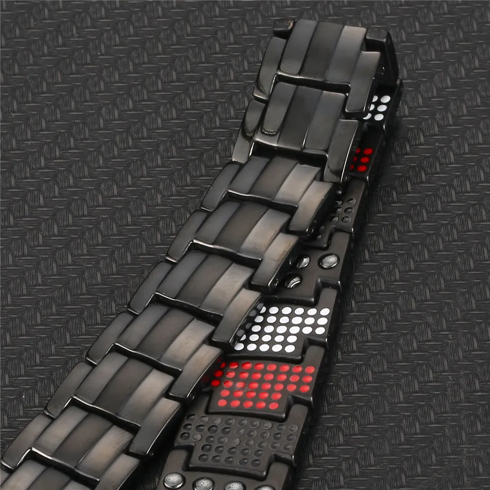 Pure titanium magnetic germanium ion bracelet