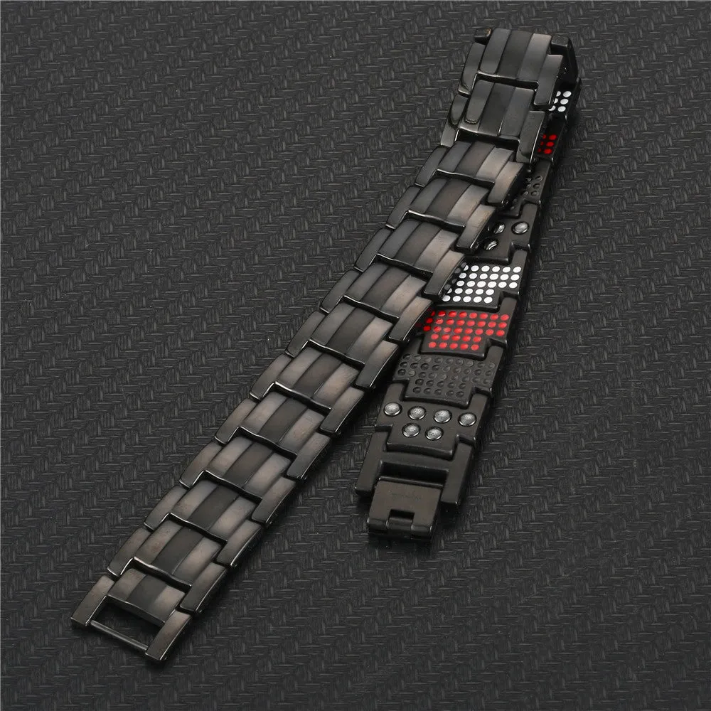 Pure titanium magnetic germanium ion bracelet
