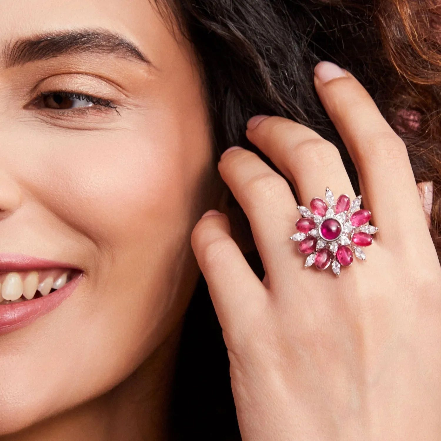 Quinn CZ Cocktail Ring