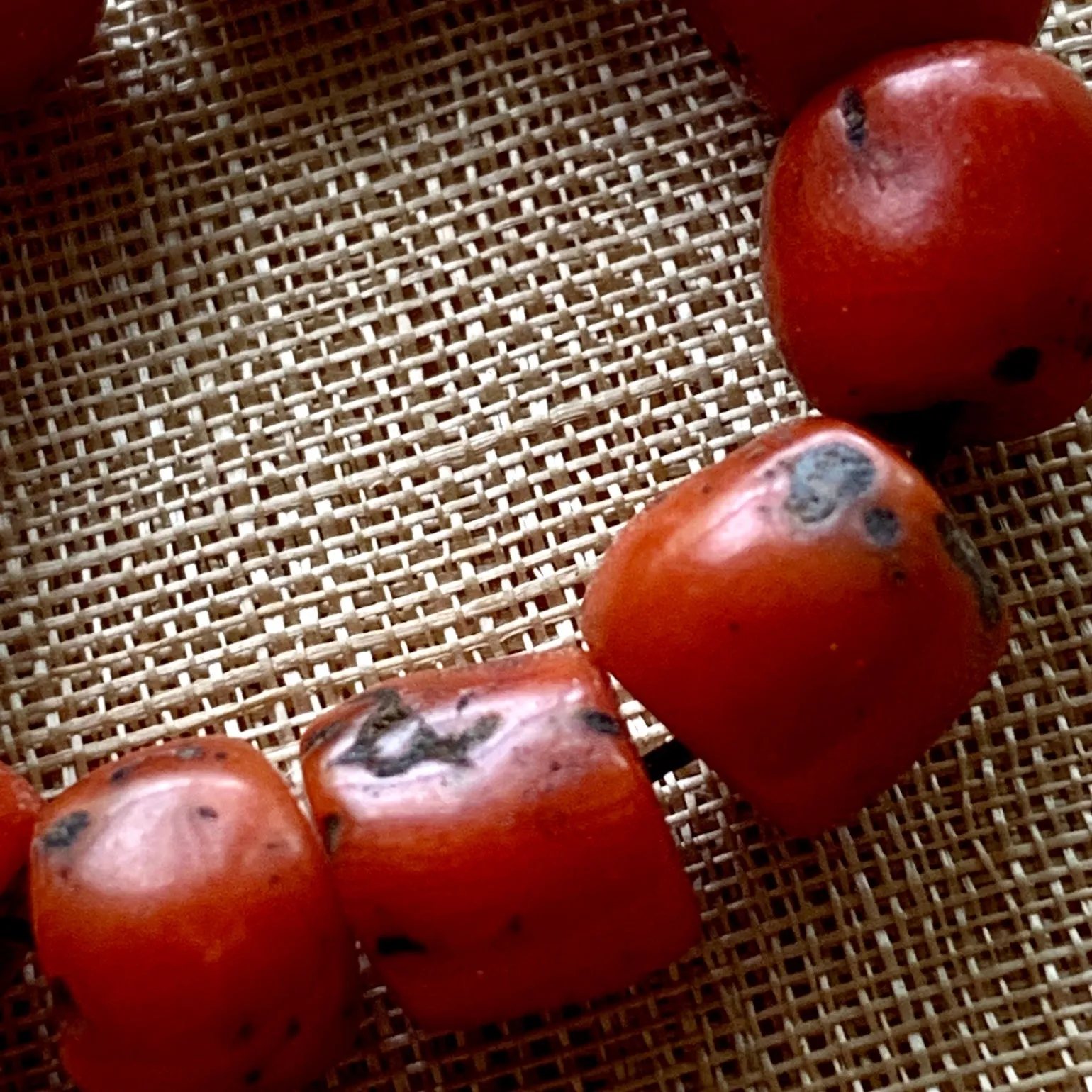 Rare Berber Red Coral Beads