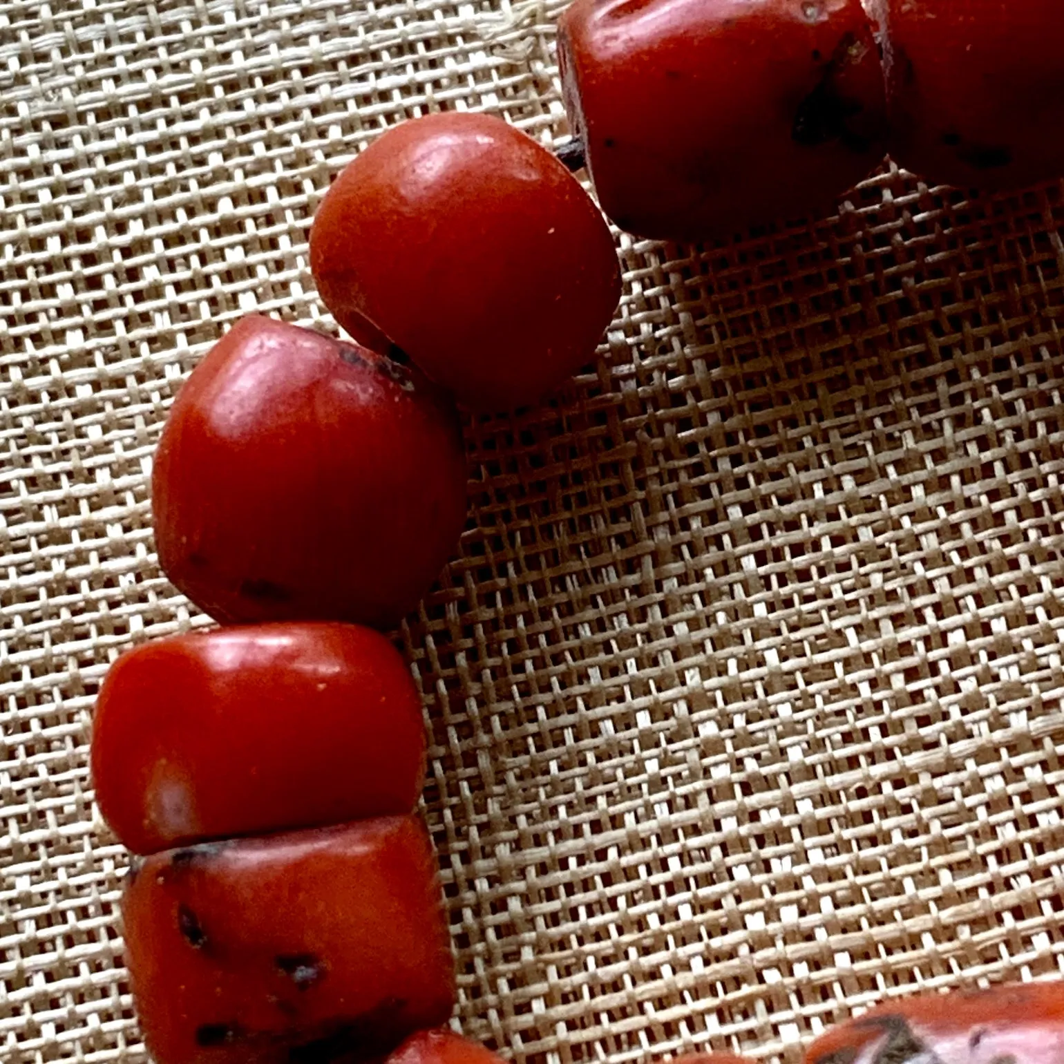 Rare Berber Red Coral Beads