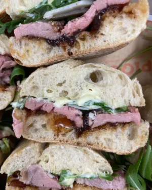 Rare Roast Beef Baguettes (x 12)