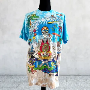 Rare vintage 1992 Joey Mars Liquid Blue tie dye Multi Color shirt size XL.T-shirt