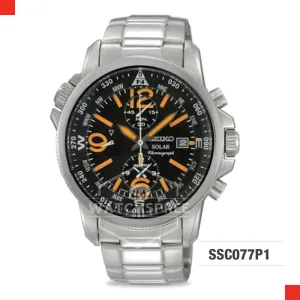 Seiko Solar Chronograph Watch SSC077P1 (Not For EU Buyers)