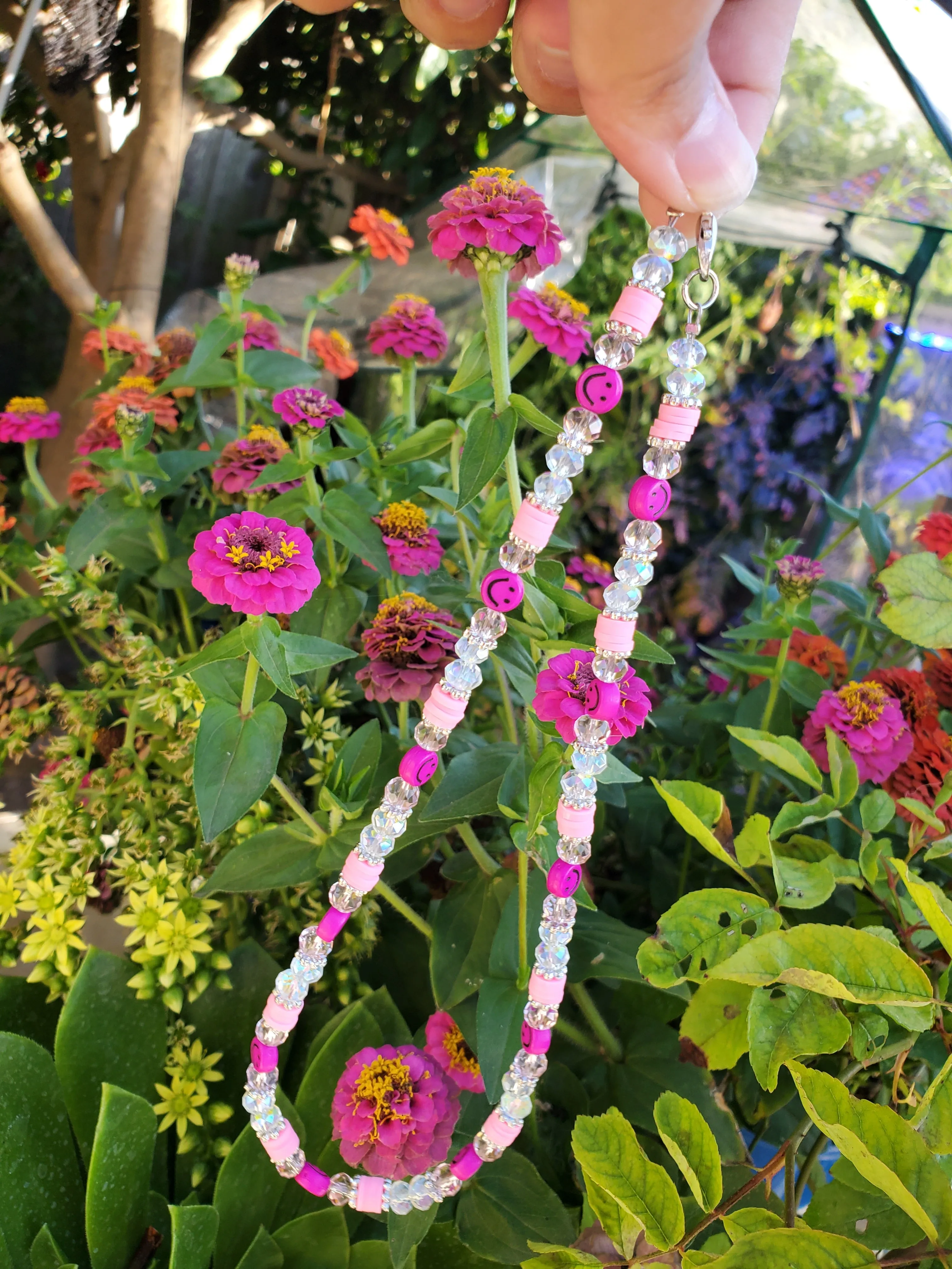 Smile pink necklace