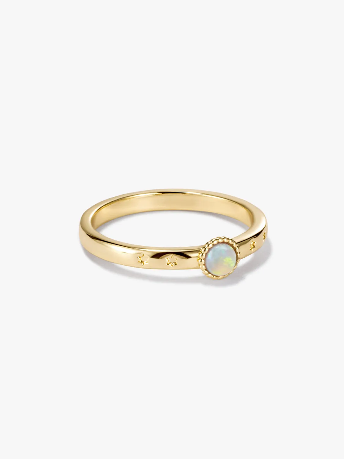 Star Opal Beaded Ring