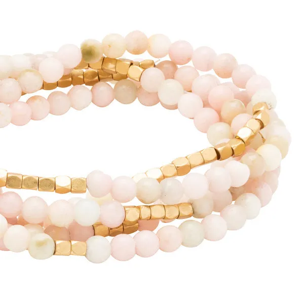 Stone Wrap Bracelet Pink Opal - Stone of Renewal