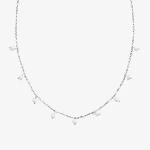 THIN PEARL NECKLACE Silver