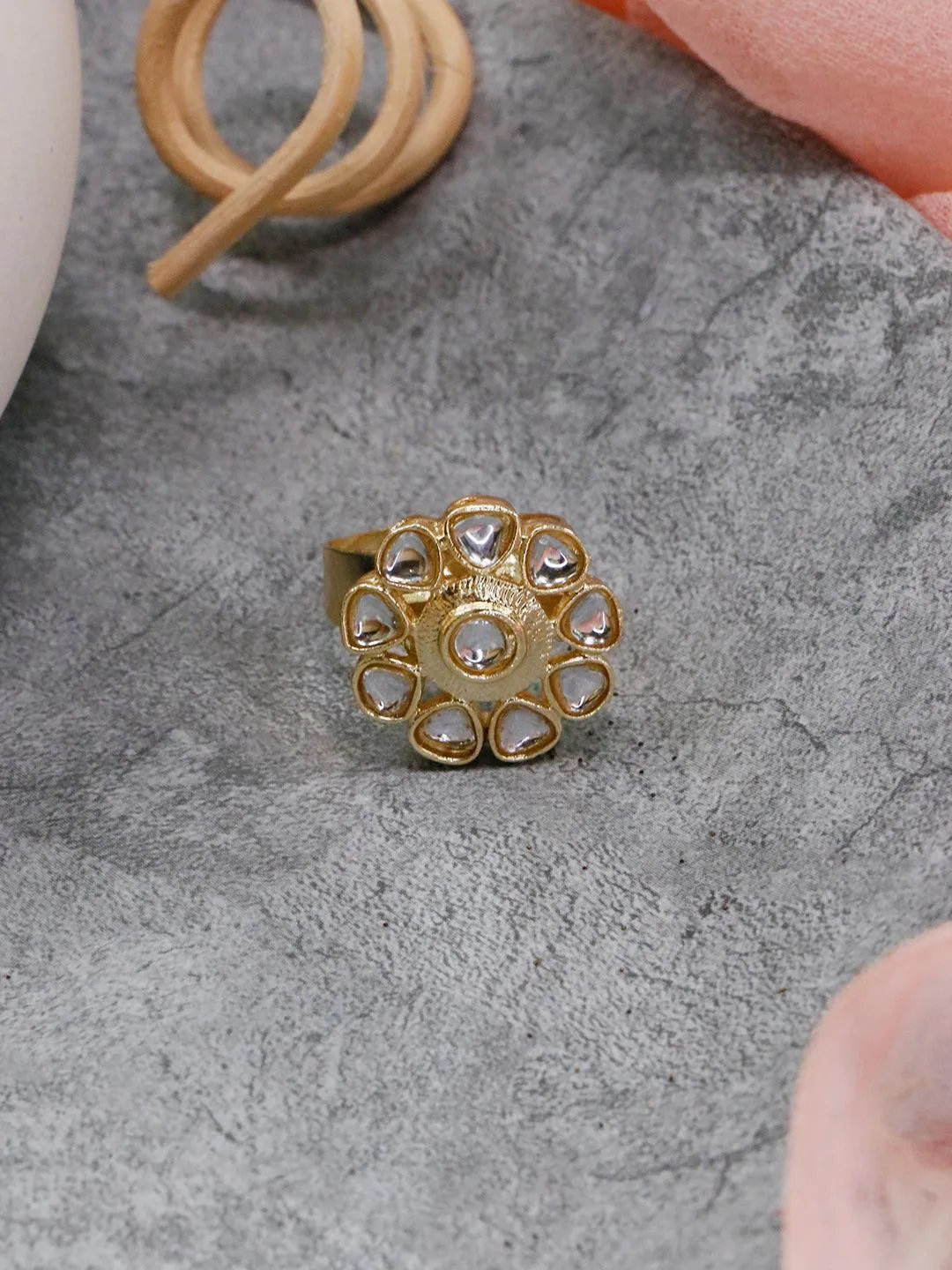 Tiny Dabi Kundan Ring