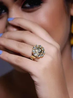 Tiny Dabi Kundan Ring