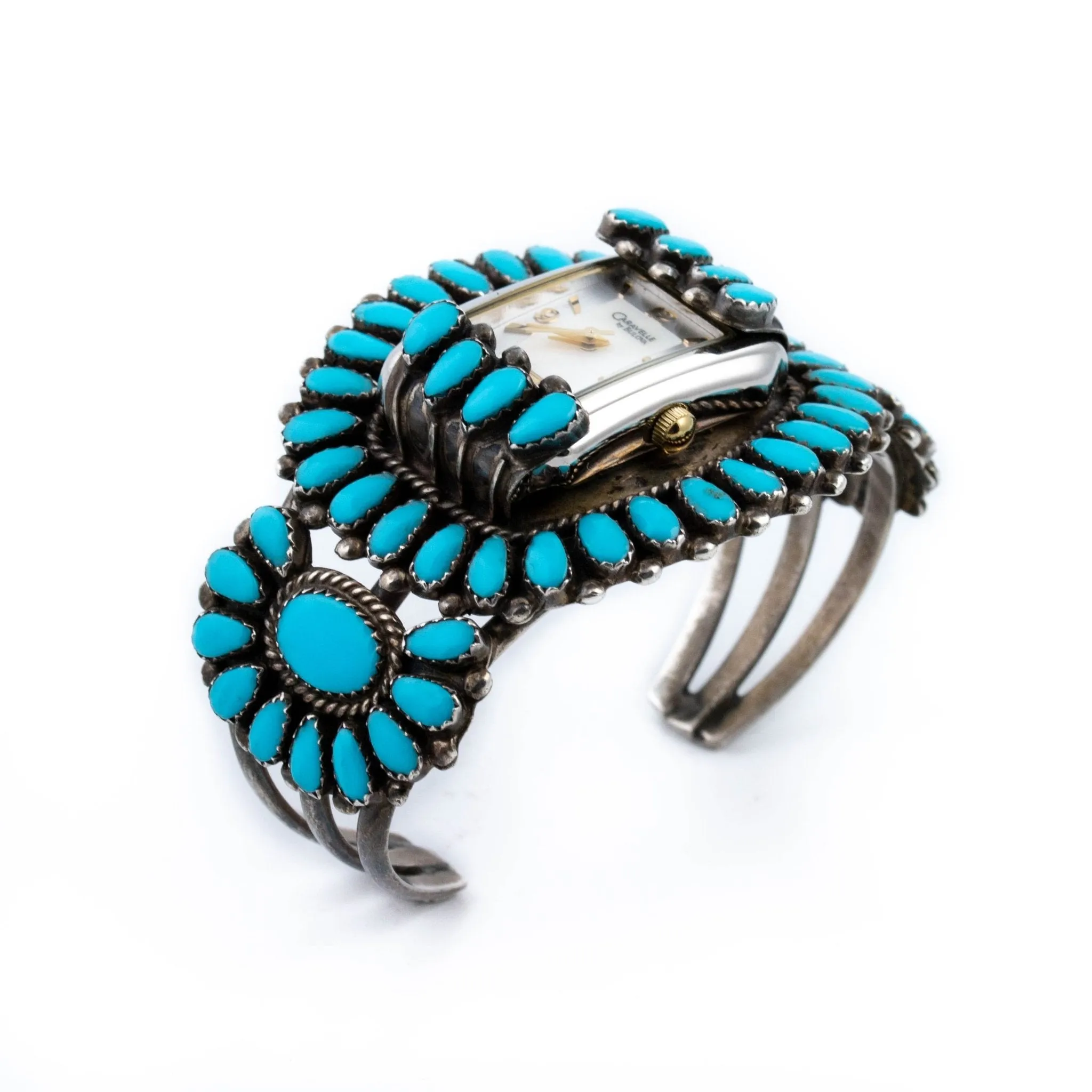 Turquoise Zuni Cuff Watch