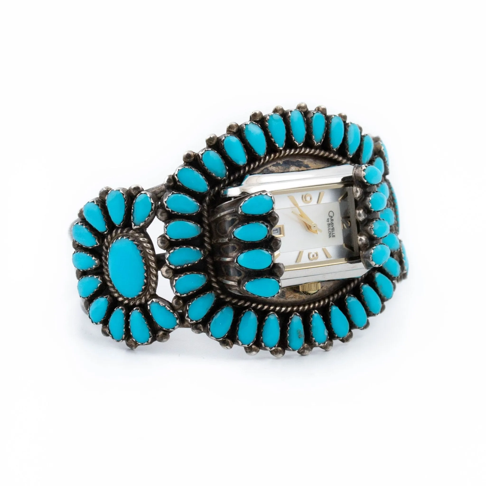 Turquoise Zuni Cuff Watch