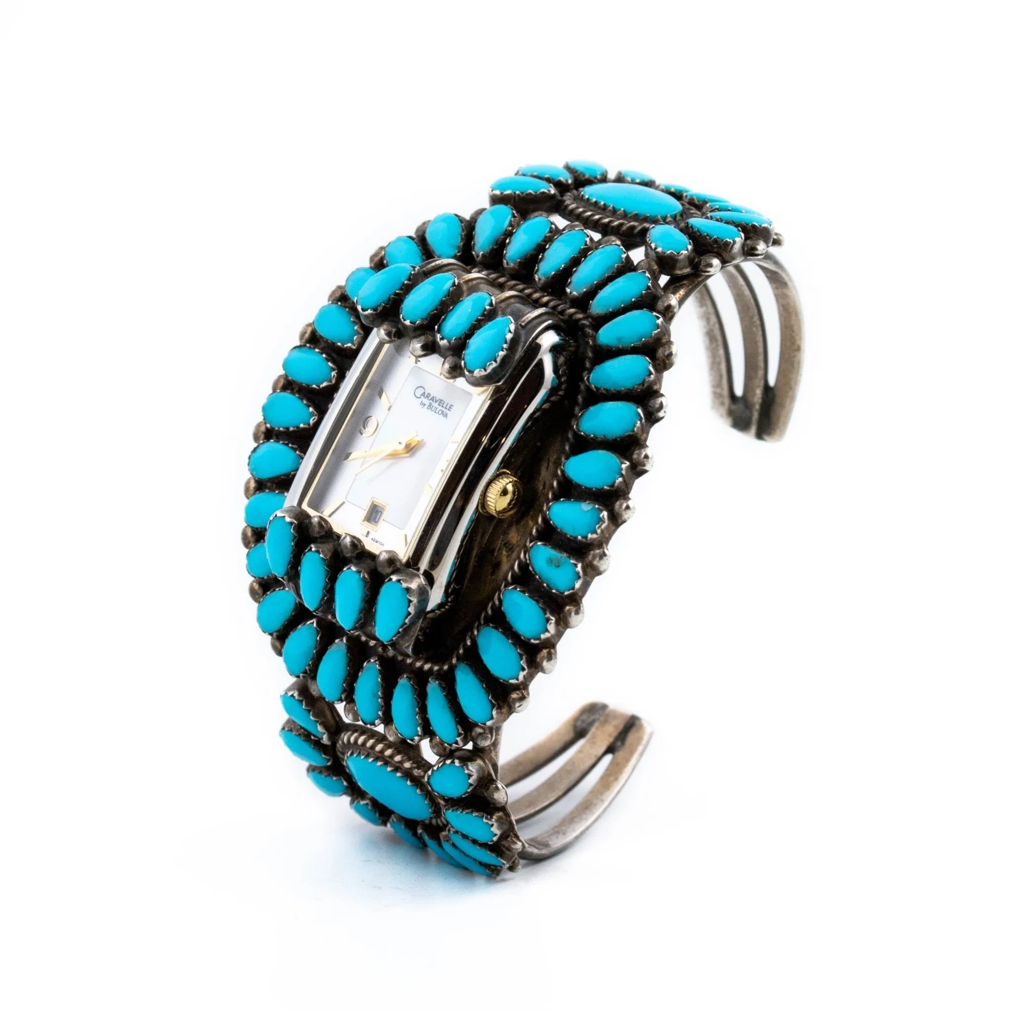Turquoise Zuni Cuff Watch