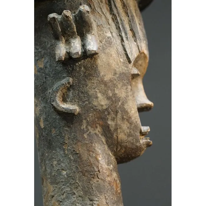 Urhobo Omo Ogun Warrior Ikenga Male Statue, Nigeria #896