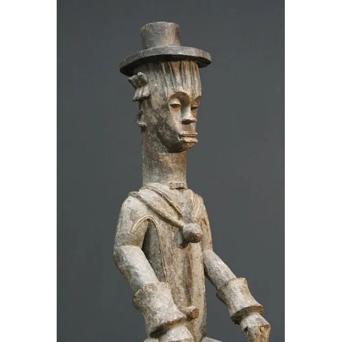 Urhobo Omo Ogun Warrior Ikenga Male Statue, Nigeria #896