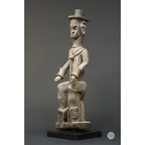 Urhobo Omo Ogun Warrior Ikenga Male Statue, Nigeria #896